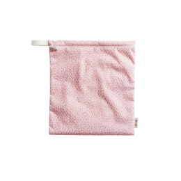 Sac pochette imperméable Medium - Gouttes Rose