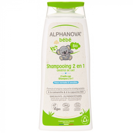 Shampooing 2 en 1 croûtes de lait et usage fréquent - 200ml