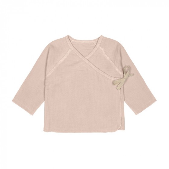 Kimono en mousseline - coton biologique - powder pink