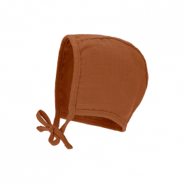 Bonnet en mousseline Coton BIO Rust - Lassig