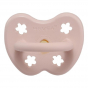 Tétine orthodontique en caoutchouc - Fleurs - 0-3 mois - Powder pink