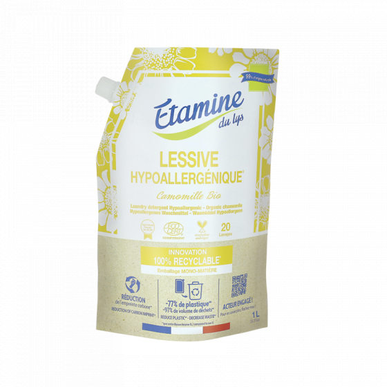 Lessive liquide hypoallergénique - Camomille Bio - 1 l