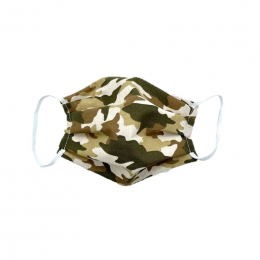 Masque buccal pour enfant - Camo marron