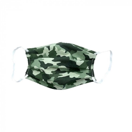 Masque buccal pour enfant - Camo Vert