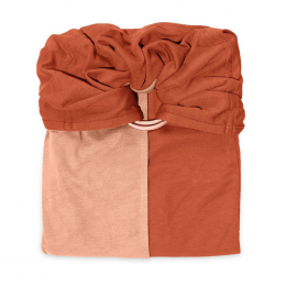 Petite écharpe de portage sans noeud - SANS Pad - Nude et Caramel