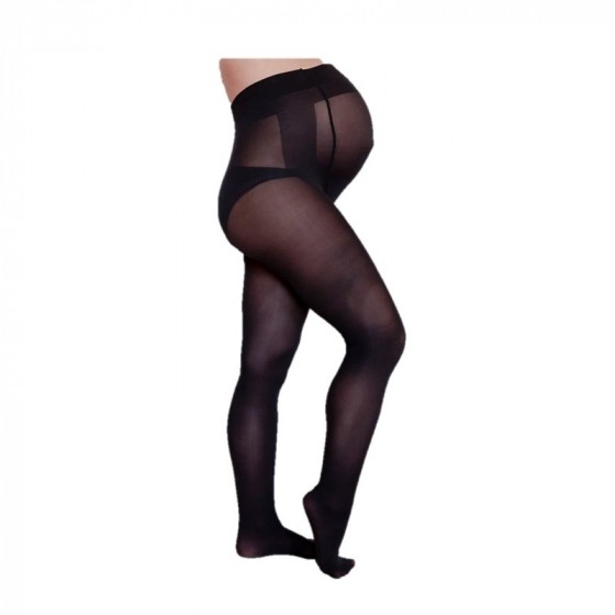 Collant de grossesse - 40d - Noir semi-opaque Collant de grossesse - 40d - Noir semi-opaque