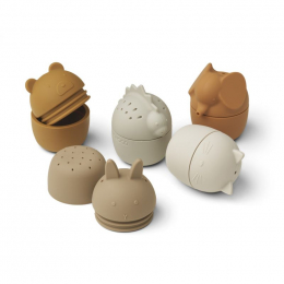 Jouets de bain Gaby - 5-pack - Almond multi mix