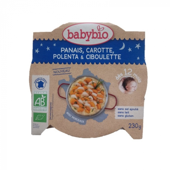 Repas Bebe Panais Carotte Polenta Et Ciboulette 230 G Peremption 23 02 22