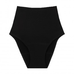 Culotte menstruelle taille haute pour flux moyen Noir - Smoon 