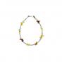 Bracelet fin et perles d'ambre adulte - Multicolor