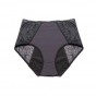 Culotte menstruelle Fearless taille haute dentelle - Flux abondant - Noir