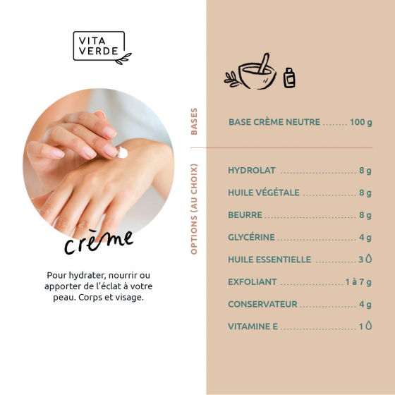 Crème neutre BIO - 250 ml