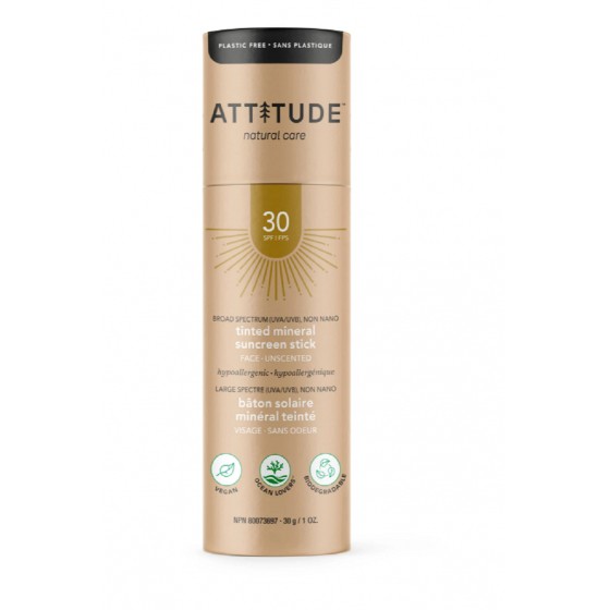 Stick solaire visage teinté SPF 30 - Sans parfum Stick solaire visage teinté SPF 30 - Sans parfum