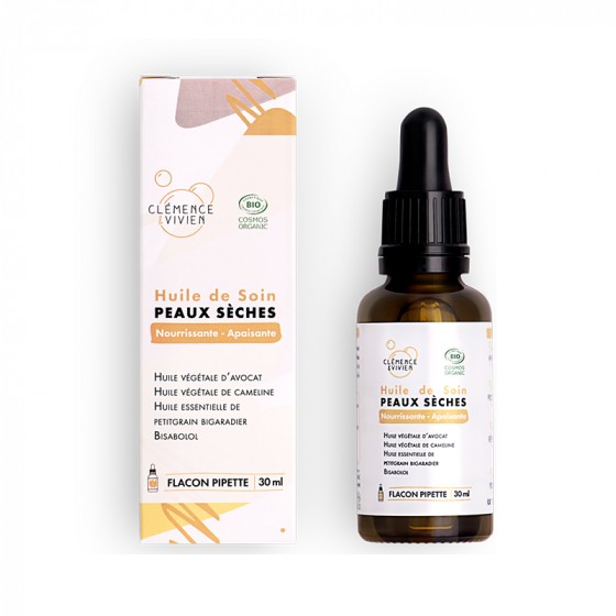 Huile de soin BIO - Peaux sèches - 30 ml Huile de soin BIO - Peaux sèches - 30 ml