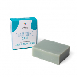 Shampooing solide - cheveux blancs ou argentés - 100 g