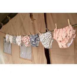 Maillot-couche - Strokes offwhite & multicolor