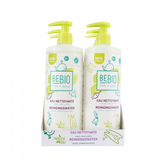 Eau nettoyante bébé - Visage, corps et & siège 6X500ml