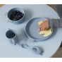 Set repas en silicone Vivi - Lapin sea blue