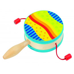 Tambourin en bois - à partir de 2 ans