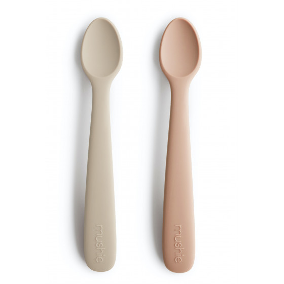 Set de 2 cuillères en silicone Blush & Shifting sand Set de 2 cuillères en silicone Blush & Shifting sand