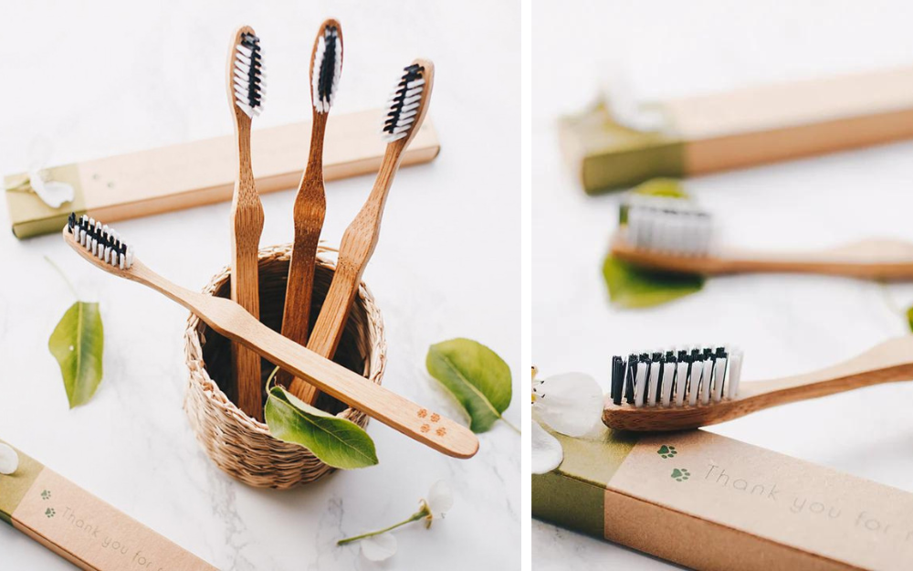 brosses à dents en bamboo