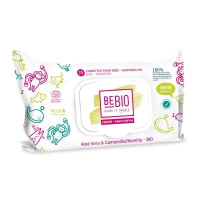 lingettes sans parfum aloé vera et camomille pour bébé