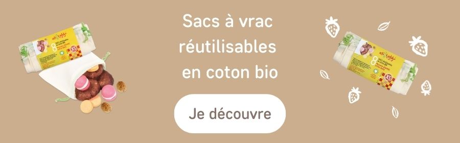 Decouvrir les sacs a vrac reutilisables en coton bio 
