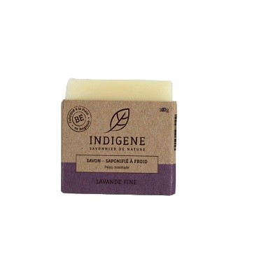 Indigène Savon saponifié à froid - Lavande fine - 100 g