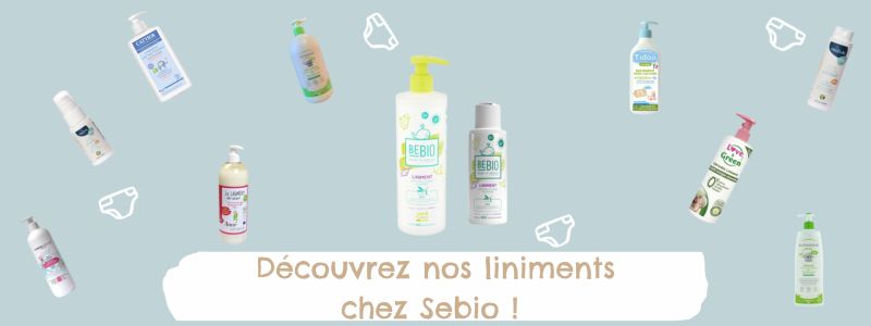 Liniment pour changer bébé chez Sebio