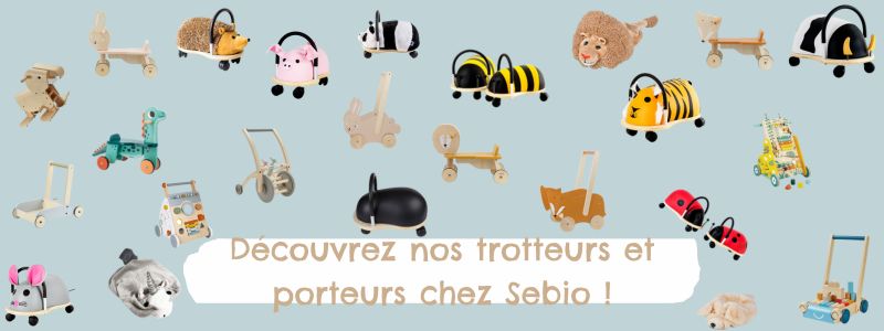 Porteurs et trotteurs pour enfants Sebio