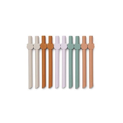 Pailles silicone Badu - 10-pack - Multi mix Liewood