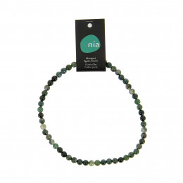 Kralenketting 40 cm Agate mousse