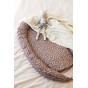 Deken Spring knit - Ivory & Coral fleece - 75 x 100 cm