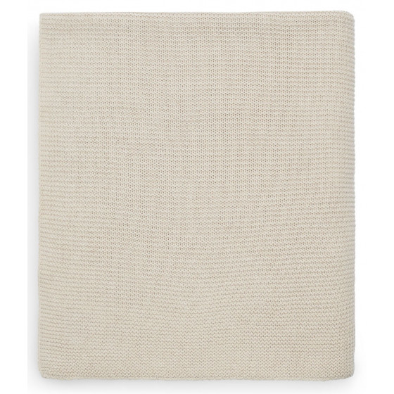 Deken wieg Basic Knit - Nougat - 75 x 100 cm