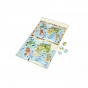 Discovery Magnetic Puzzle - Le Monde 80pcs - 2 -in -1 -1: Puzzle and Research Game - Van 4 jaar oud