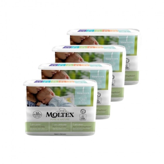 4x Eco luiers - Newborn 2-4 kg - 88 stuks 4x Eco luiers - Newborn 2-4 kg - 88 stuks