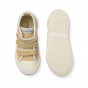Keep canvas sneaker met velcro - Stripe yellow mellow & creme de la creme