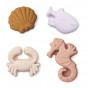 Gill zandvormpjes - 4-pack - Seashell Pale tuscany