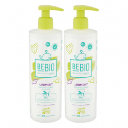 Baby liniment reiniger en verzorging voor het verschonen 2X400ml - BEBIO