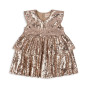 Starla Glitter Dress - Golden Blush - Konges Sløjd