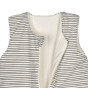 All-seasons slaapzak - Striped grey & anthracite - Organic cotton - 2.5 TOG