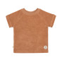 T-shirt in terry badstof - Karamel