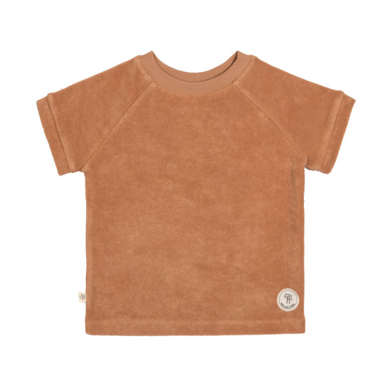 T-shirt in terry badstof - Karamel T-shirt in terry badstof - Karamel
