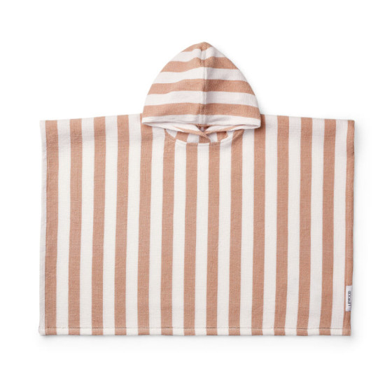 Paco Poncho Y/D stripes White / Tuscany rose - Liewood