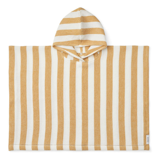 Paco Poncho Y/D stripes White / Yellow mellow - Liewood