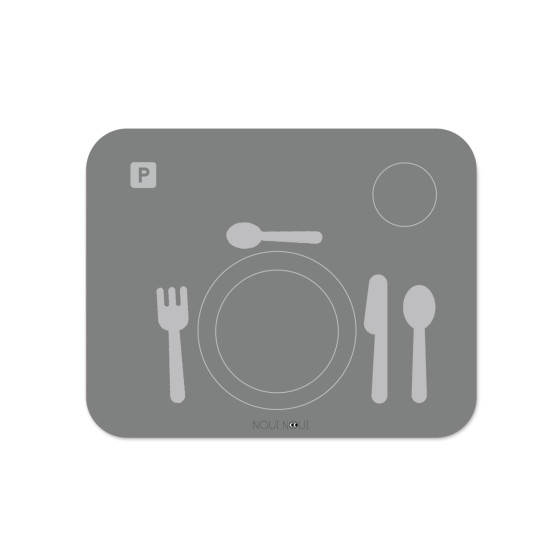 Afwasbare Placemat - Learning Table Anthracite