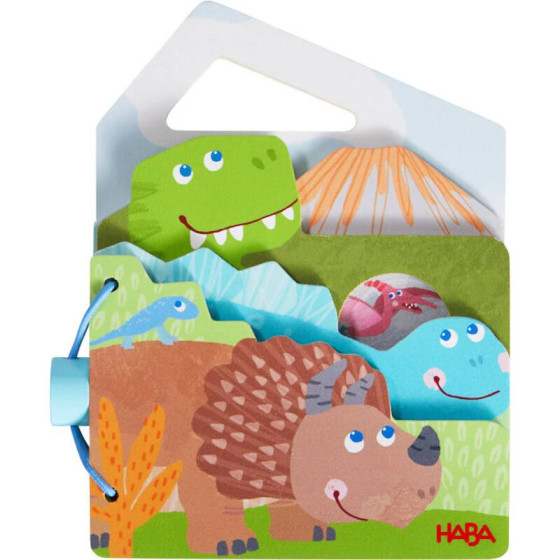 Houten babyboek Dino?s - Haba