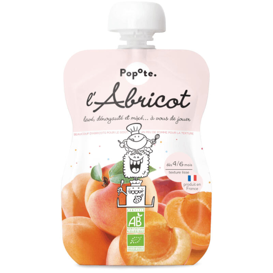 Drinkfles abrikoos120g - Popote