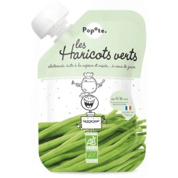 Knijpzakje groene bonen 120g - Popote