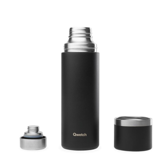 Thermo inox isotherm - Mat - Zwart - 750ml - Qwetch Thermo inox isotherm - Mat - Zwart - 750ml - Qwetch